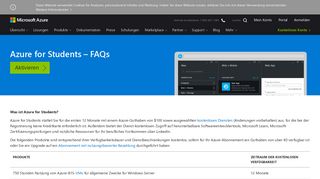 
                            4. Azure for Students – FAQs - Microsoft Azure