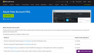 
                            4. Azure Free Account FAQ | Microsoft Azure