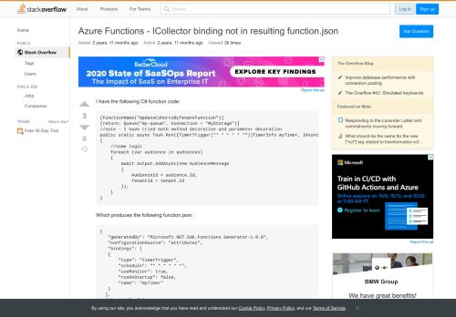 
                            11. Azure Functions - ICollector binding not in resulting function ...