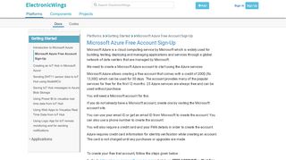
                            10. Azure Microsoft Azure Free Account Sign Up | Azure - ElectronicWings