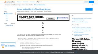 
                            12. Azure MobileServiceClient LoginAsync - Stack Overflow