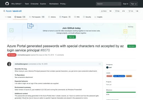 
                            7. Azure Portal generated passwords with special characters not ...