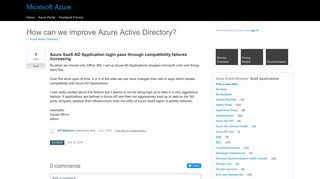 
                            11. Azure SaaS AD Application login pass through compatibility ...
