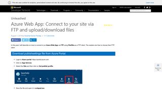 
                            4. Azure Web App: Connect to your site via FTP and upload/download ...