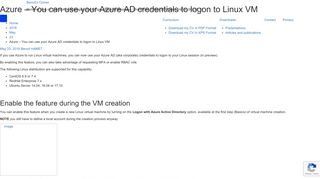 
                            9. Azure – You can use your Azure AD credentials to logon to Linux VM