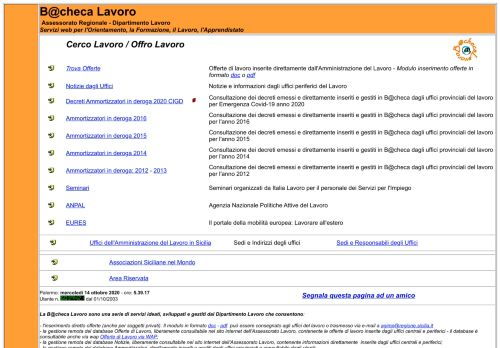 
                            13. B@checa Lavoro - Pagina Principale Internet