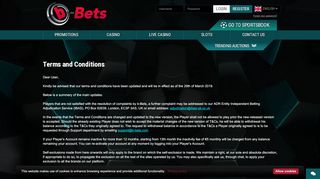 
                            11. B-Bets: General terms and conditions