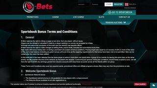 
                            8. b-Bets: Sportsbook bonus terms and conditions