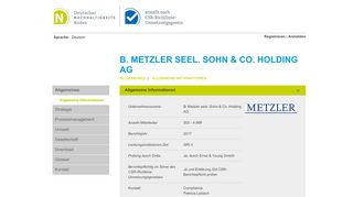 
                            11. B. Metzler seel. Sohn & Co. Holding AG