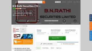 
                            6. B N Rathi Securities LTD, Ameerpet - Share Brokers in Hyderabad ...
