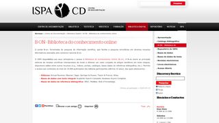 
                            3. B-ON - Biblioteca do conhecimento online | Centro de Documentação