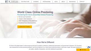 
                            2. B Virtual: Online Proctoring Services – Remote Proctor