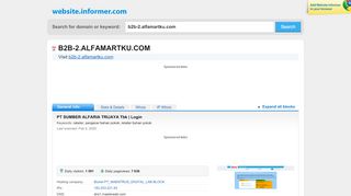 
                            3. b2b-2.alfamartku.com at WI. PT SUMBER ALFARIA TRIJAYA Tbk | Login