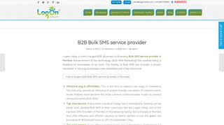 
                            7. B2B Bulk SMS service provider - Logon Utility