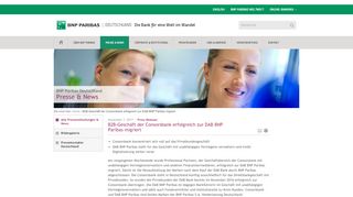 
                            12. B2B-Geschäft der Consorsbank erfolgreich zur DAB BNP Paribas ...