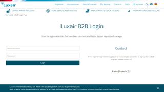 
                            9. B2B Login Page | Luxair