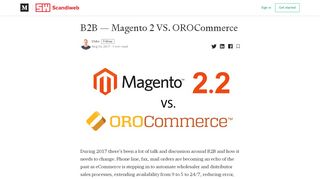 
                            12. B2B — Magento 2 VS. OROCommerce – Scandiweb Stories