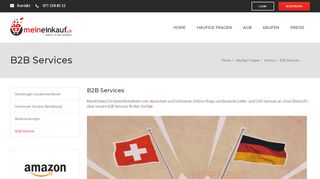 
                            11. B2B Services: MeinEinkauf.ch