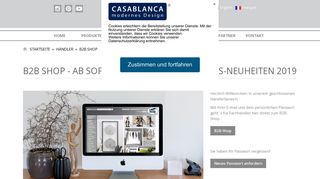 
                            2. B2B Shop für Wohnaccesoires und ... - Casablanca Design