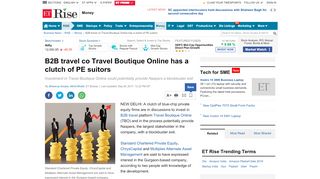 
                            6. B2B travel co Travel Boutique Online has a clutch of PE suitors