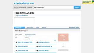 
                            4. b2b.marella.com at WI. Login b2b Marella s.p.a. - Website Informer