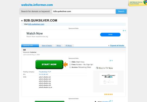 
                            6. b2b.quiksilver.com at Website Informer. QS. Visit B 2 Quiksilver.