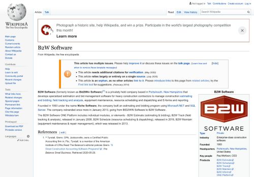 
                            10. B2W Software - Wikipedia