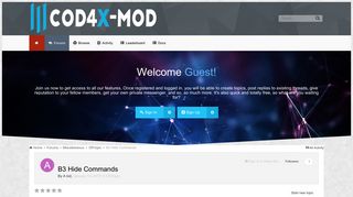 
                            5. B3 Hide Commands - Off-topic - CoD4X Mod Community