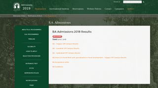 
                            9. BA Admissions 2018 Results | Admissions, TISS