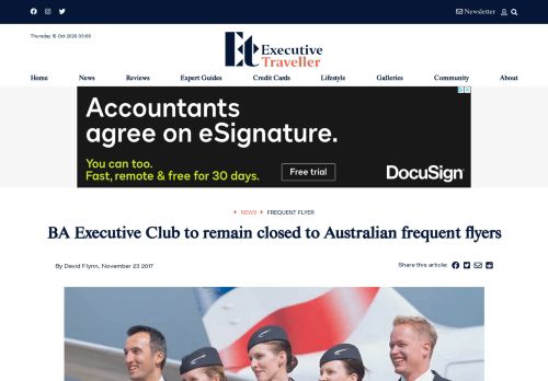 
                            11. BA Executive Club to remain closed to Australian frequent flyers ...