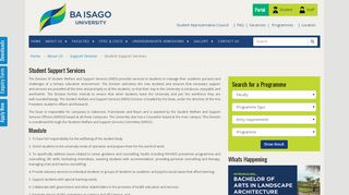 
                            4. BA ISAGO University Student Support Services