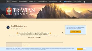 
                            2. [ba2] Početak igre - Informasi Server - Travian: Legends Forum