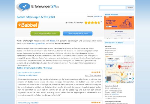 
                            8. ᐅ Babbel Erfahrungen & Test 2019 | 50€ GUTSCHEIN