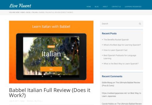 
                            13. Babbel Italian Full Review (Does it Work?) - Live Fluent