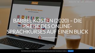 
                            12. Babbel Kosten ᐅ Die Preise des Sprachkurses auf einen Blick (2019)