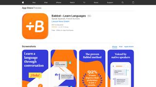 
                            10. Babbel – Learn Languages on the App Store - iTunes - Apple