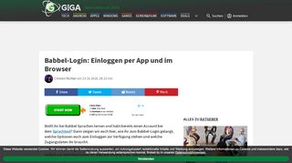 
                            10. Babbel-Login: Einloggen per App und im Browser – GIGA