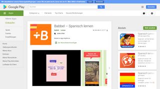 
                            10. Babbel – Spanisch lernen – Apps bei Google Play