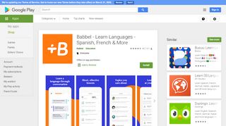 
                            12. Babbel - Sprachen lernen – Apps bei Google Play
