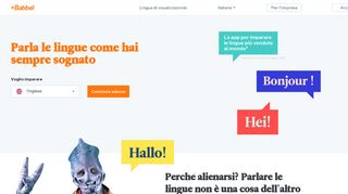 
                            5. Babbel.com: Impara l'inglese, lo spagnolo e altre lingue online