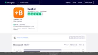 
                            6. Babbel.com | Leggi le recensioni dei servizi di babbel.com - Trustpilot