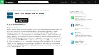 
                            8. Babel : chat, dating & love. for iOS - Free download and software ...