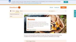
                            2. Babs access - administrera era korttransaktioner enkelt | Swedbank