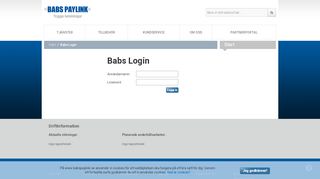 
                            9. Babs Login - Babs Paylink AB