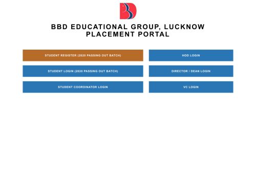 
                            12. Babu Banarasi Das University : Placement Login