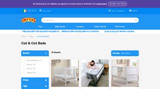 
                            12. Baby and Infant Cots & Cot Beds | Smyths Toys Ireland