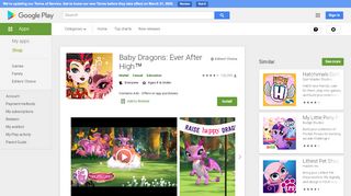 
                            13. Baby Dragons: Ever After High™ - Apps on Google Play