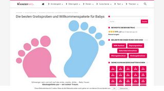 
                            13. ᐅ Baby Gratisproben & Willkommenspakete | 25 Empfehlungen