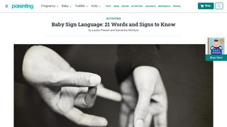 
                            3. Baby Sign Language: 21 Words and Signs to Know | Parenting