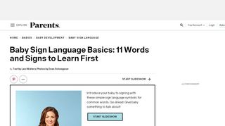 
                            13. Baby Sign Language Basics: 11 Words and Signs to Learn First